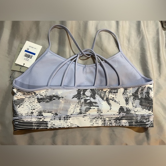 NWT DKNY Sport Sports Bra Purple/White/Black (dp1t8172) Size XL - Picture 3 of 6